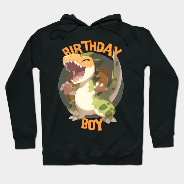 Dinosaur Birthday Boy Kawaii Anime Hoodie by BankaiChu